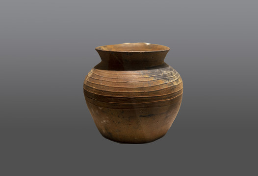 良渚红陶罐
