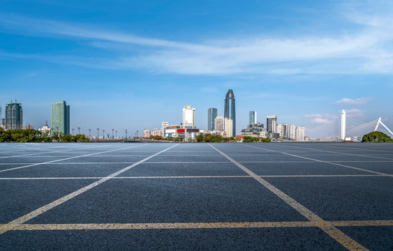 城市道路和现代建筑