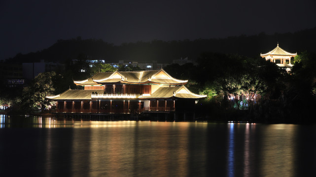 惠州西湖夜景风光