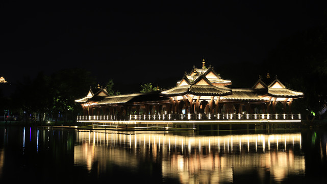 惠州西湖夜景风光