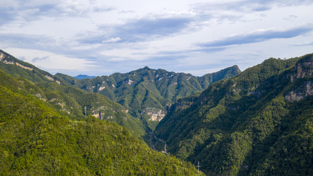 大坪村群山