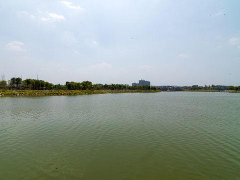 广西贺州永丰湖湿地公园风光