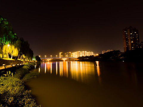 广西钦州永福大桥夜景