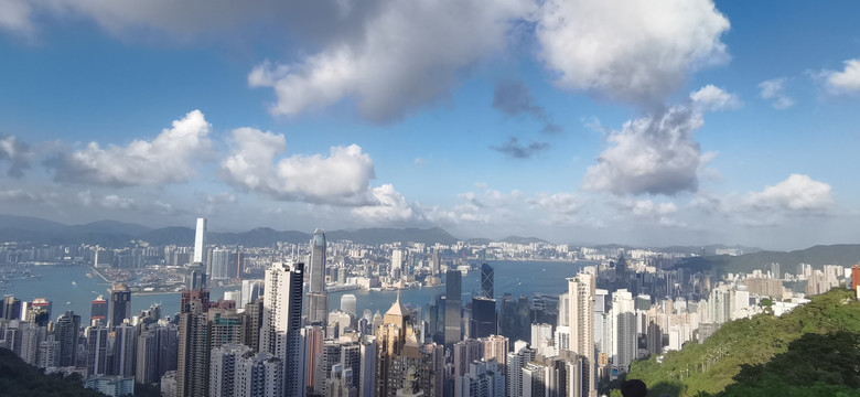 太平山顶俯视香港