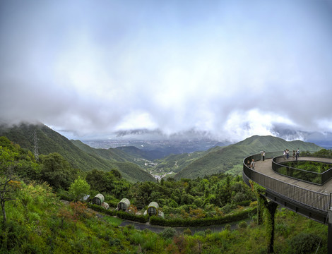 金华北山观景台全景