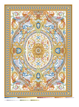 欧式艺术地毯图案