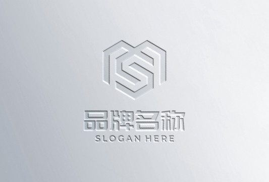 凹陷击凹logo样机