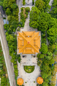 航拍武汉黄鹤楼武汉地标建筑