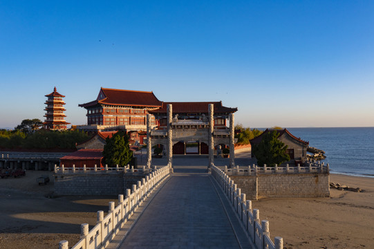 山东省烟台市八仙过海景区晨曦