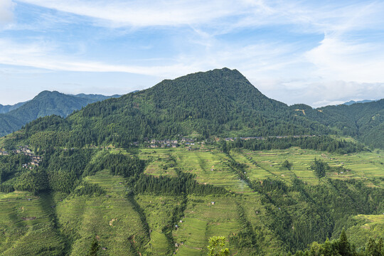 贵州梯田山脉