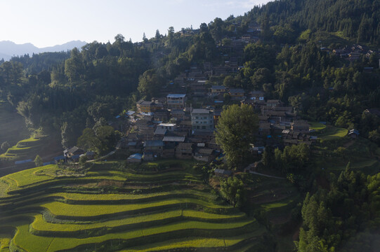 贵州山村梯田