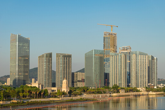 南沙灵山岛摩天大楼风景