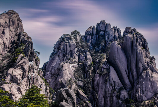 黄山风景莲花峰