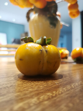 秋天的柿子