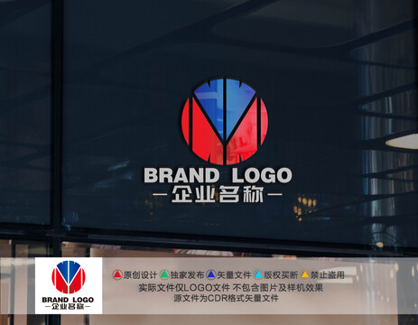 M字母标志图形LOGO