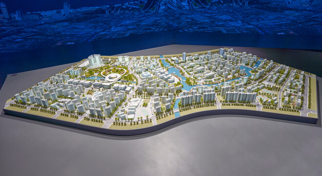 上海南汇新城模型