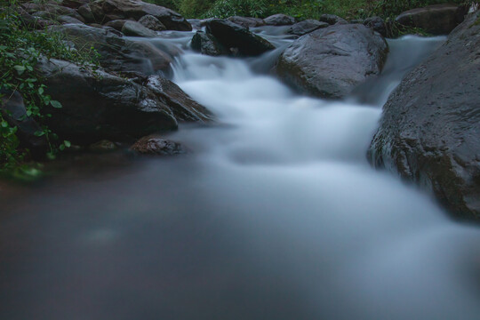 小溪流水慢门