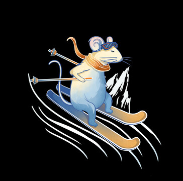 生肖滑板奥运会老鼠