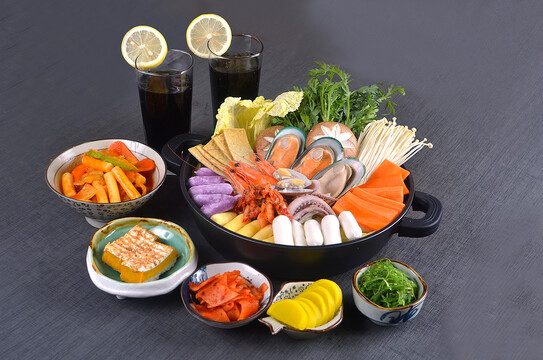 韩式海鲜锅套餐