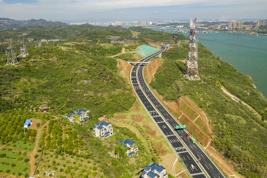 宜昌市江南大道航拍