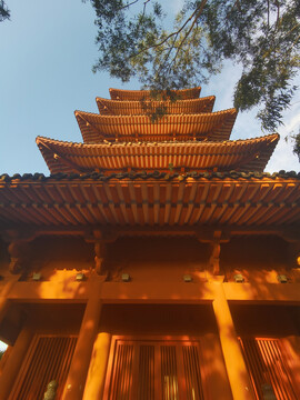 仿古建筑唐风古塔