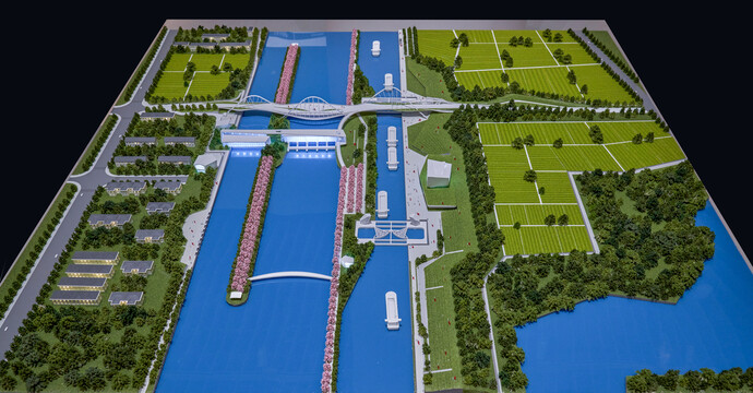 上海油墩港枢纽设计模型