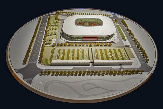 上海浦东足球场模型