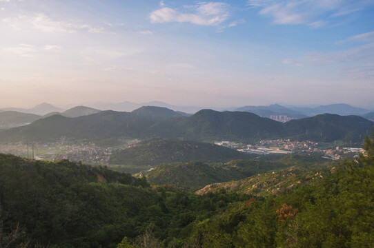 福建闽南山峦丘陵航拍