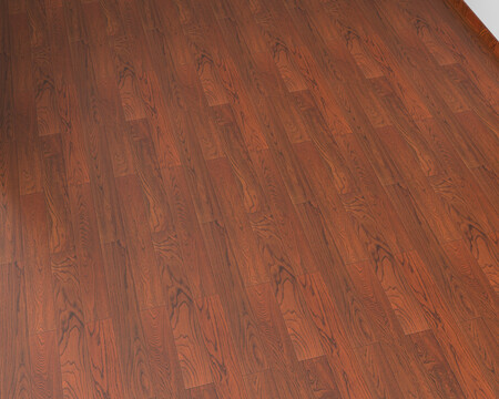 平铺棕红色实木木地板