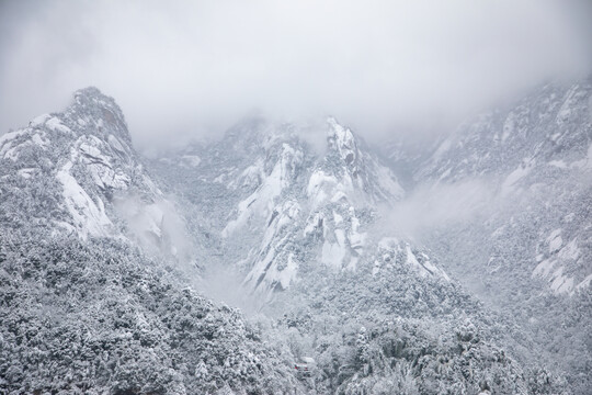 冬季黄山