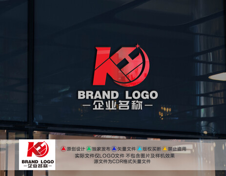 KH字母标志KH字母LOGO