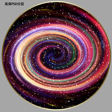 圆形星空吊顶天花装饰画