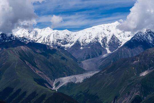 甘孜康定贡嘎子梅垭口雪山