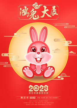 2023兔年海报