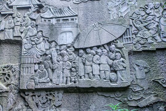 浮雕装饰雕塑