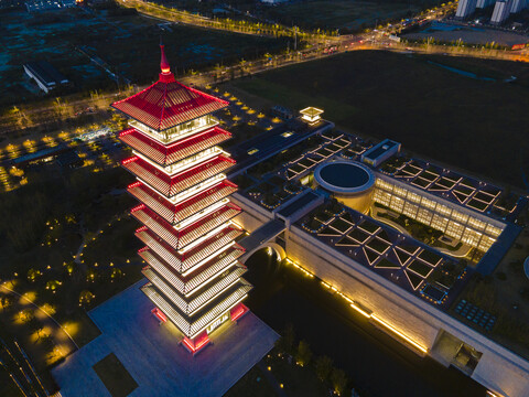 扬州中国大运河博物馆夜景