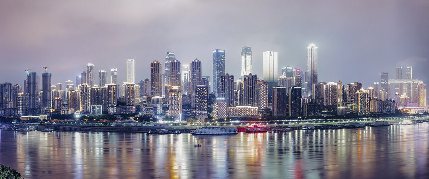 重庆接片夜色全景