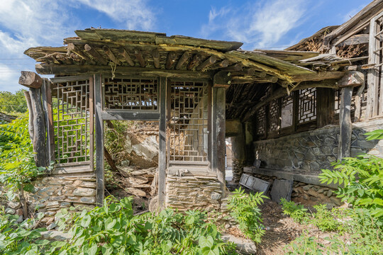 北京房山南窖村古村落风景