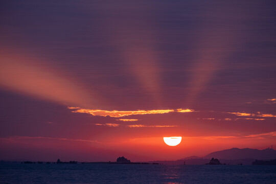 厦门海边日出