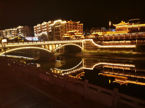 汀江夜景