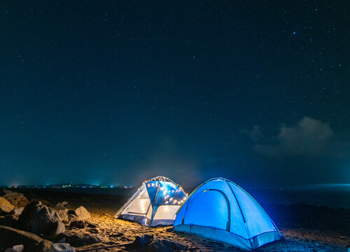 海边的帐篷
