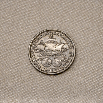 美国哥伦布纪念银币