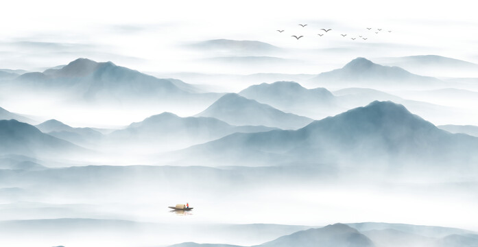 新中式山水画