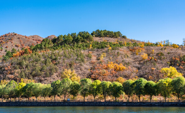 北京怀柔喇叭沟门的秋景