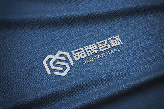 布纹烫印LOGO样机