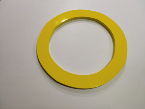 圆圈黄色立体字