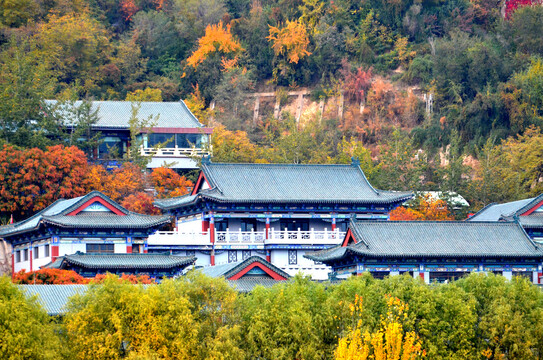 兰州白塔山风光