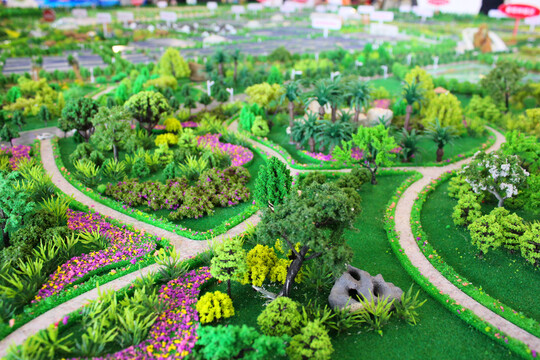 绿色公园模型