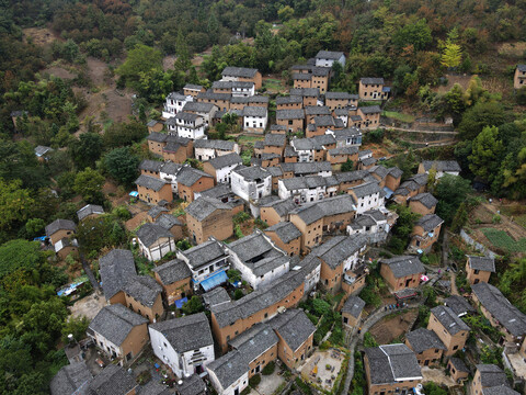 安徽歙县特色山村阳产土楼