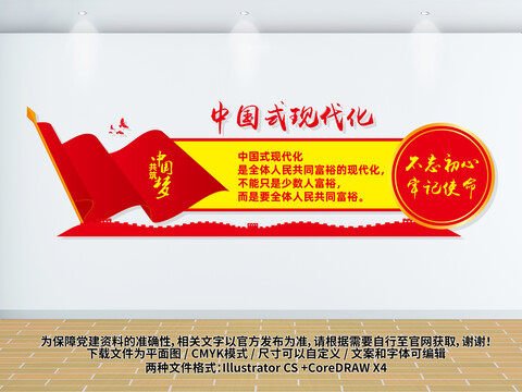 中国式现代化标语墙